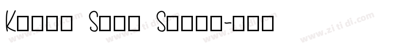 Kenao Sans Serif字体转换